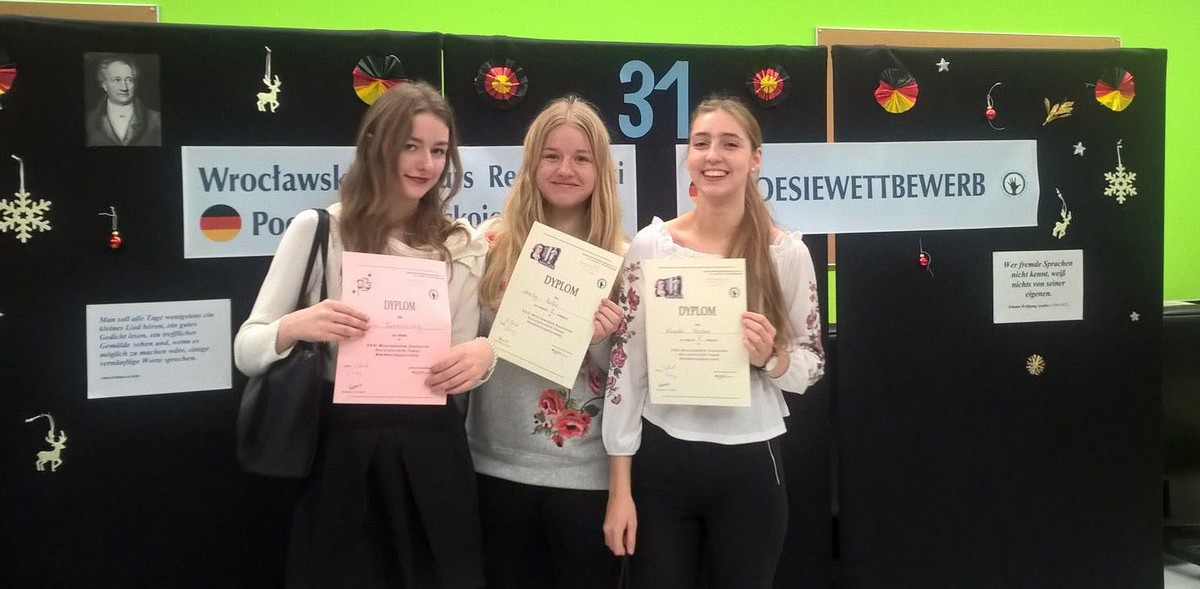 XXXI Międzyszkolny Konkurs Recytatorski w Języku Niemieckim